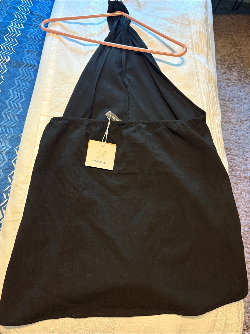 Noracora Women's Black Halter Neck Top - L - Picture 4 of 5